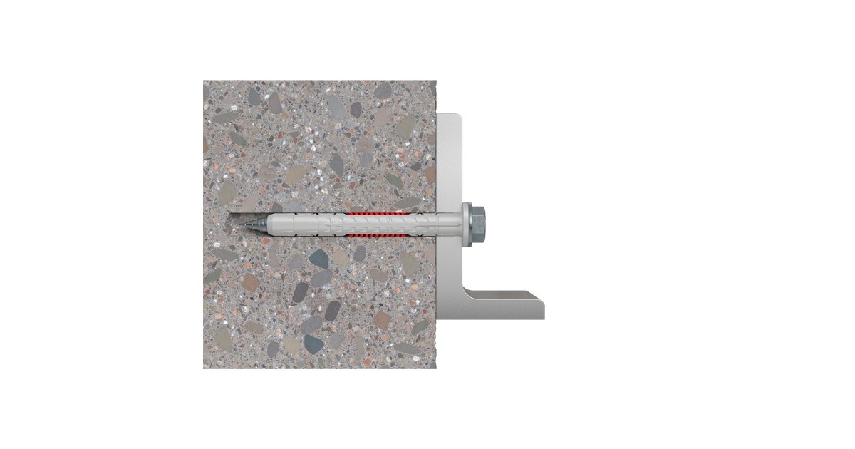 fischer Langschaftdübel DuoXpand 10x80 FUS R(hellgrau/rot, 50 Stück)