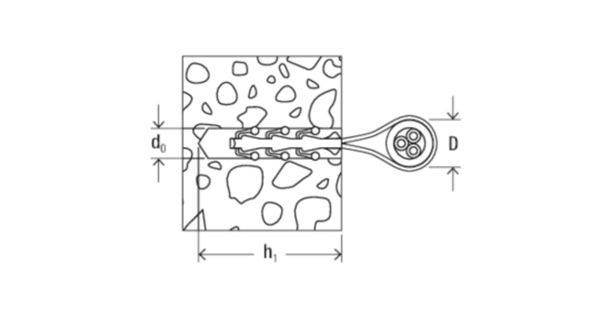 fischer Leitungsschlaufe Steckfix SF plus LS 3/13, Schelle(hellgrau, 100 Stück)