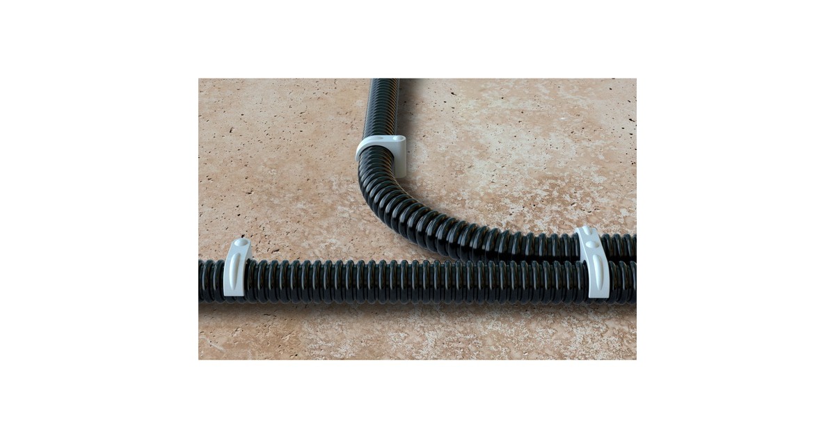 fischer Leitungsschlaufe Steckfix SF plus LS 3/13, Schelle(hellgrau, 100 Stück)