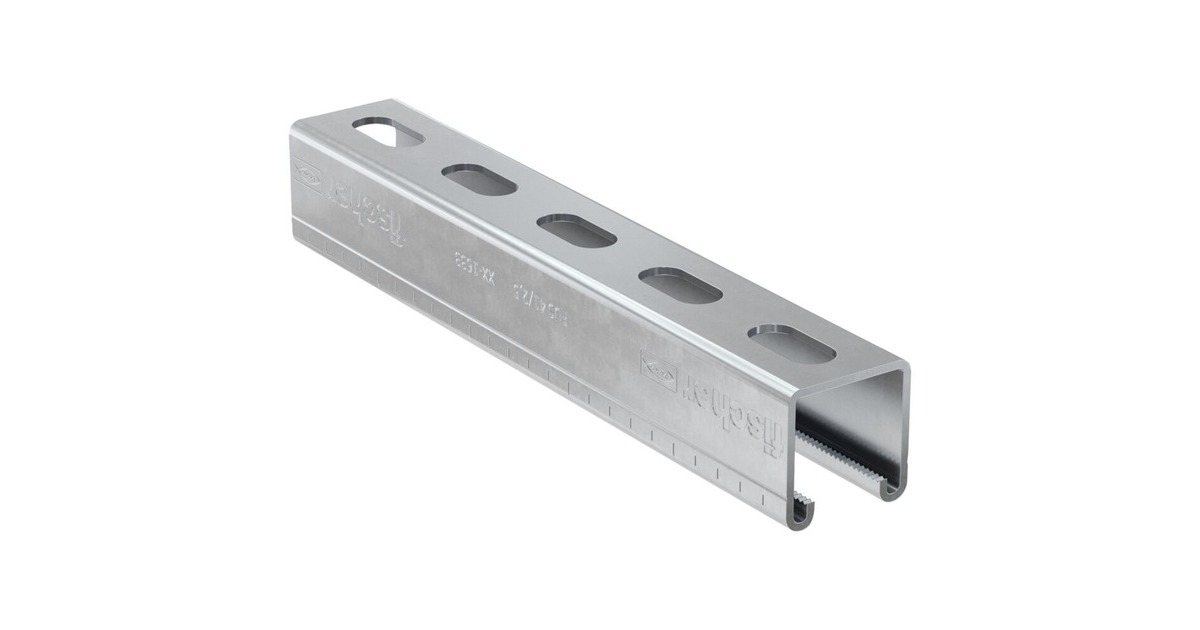 fischer Montageschiene FUS 41/2,5, Verbinder(2 Meter, verzinkt)