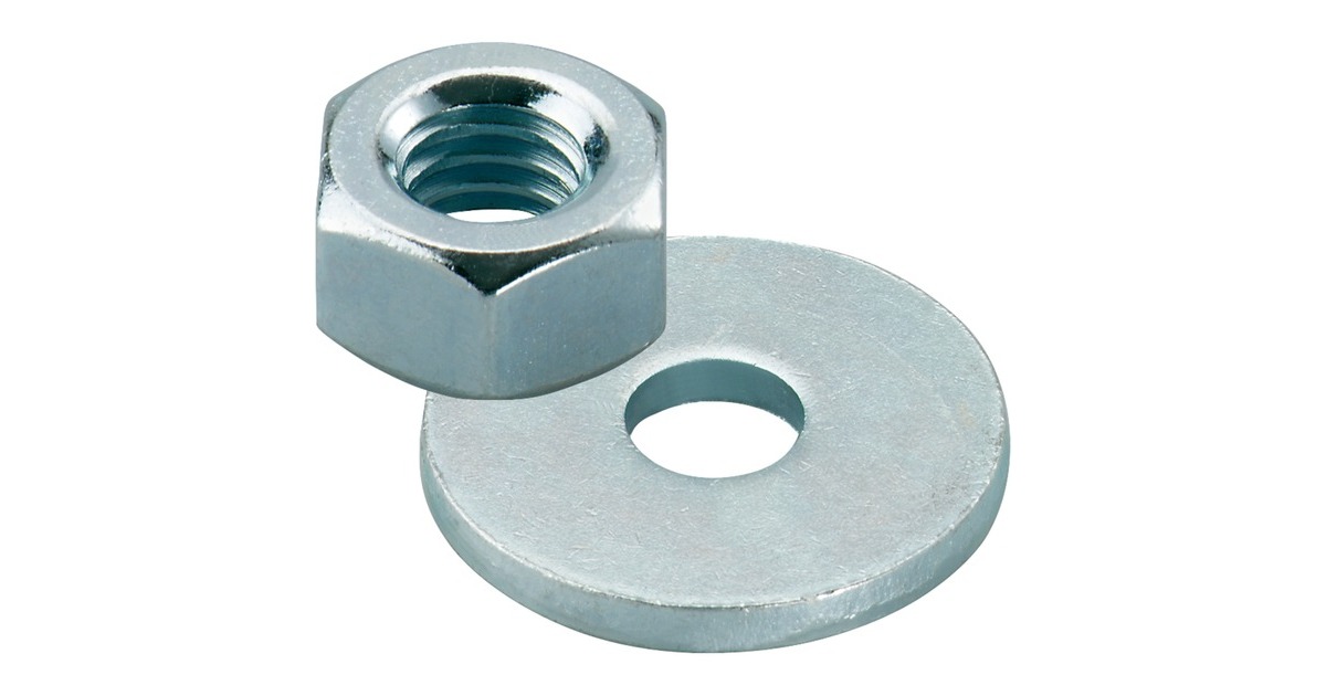 fischer Mutter / Scheibe M 20, galvanisch verzinkt(10 Stück, für Ankerstange FIS A M20)