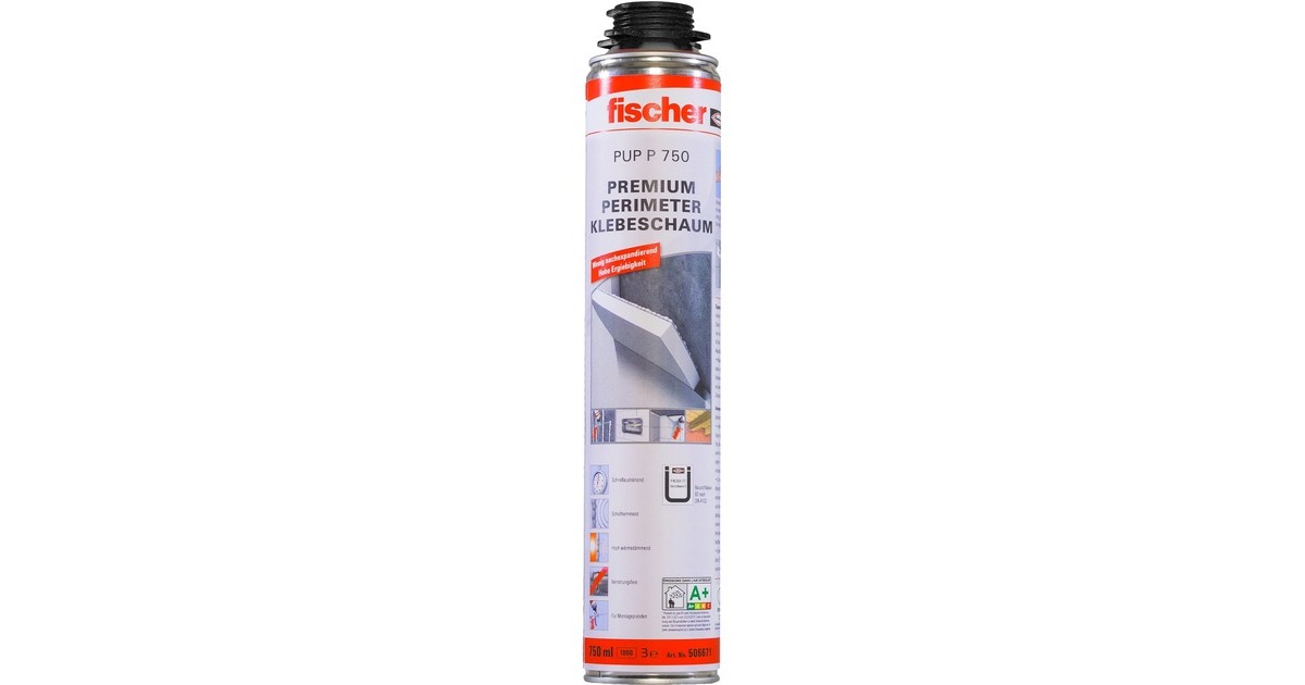 fischer Perimeter Klebeschaum PUP P 750 G B2, Dichtmasse(grau, 750ml)