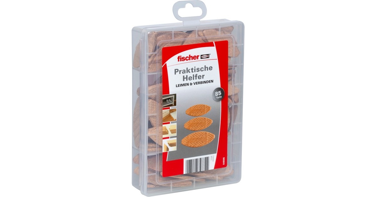 fischer Praktische Helfer, Leimen & Verbinden mit Flachdübeln(buche, 85-teilig)