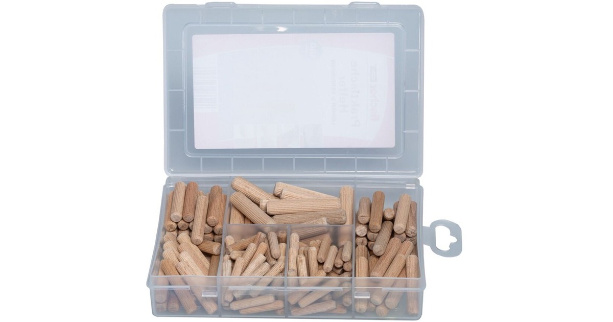 fischer Praktische Helfer, Leimen & Verbinden mit Holzdübeln(buche, 160-teilig)