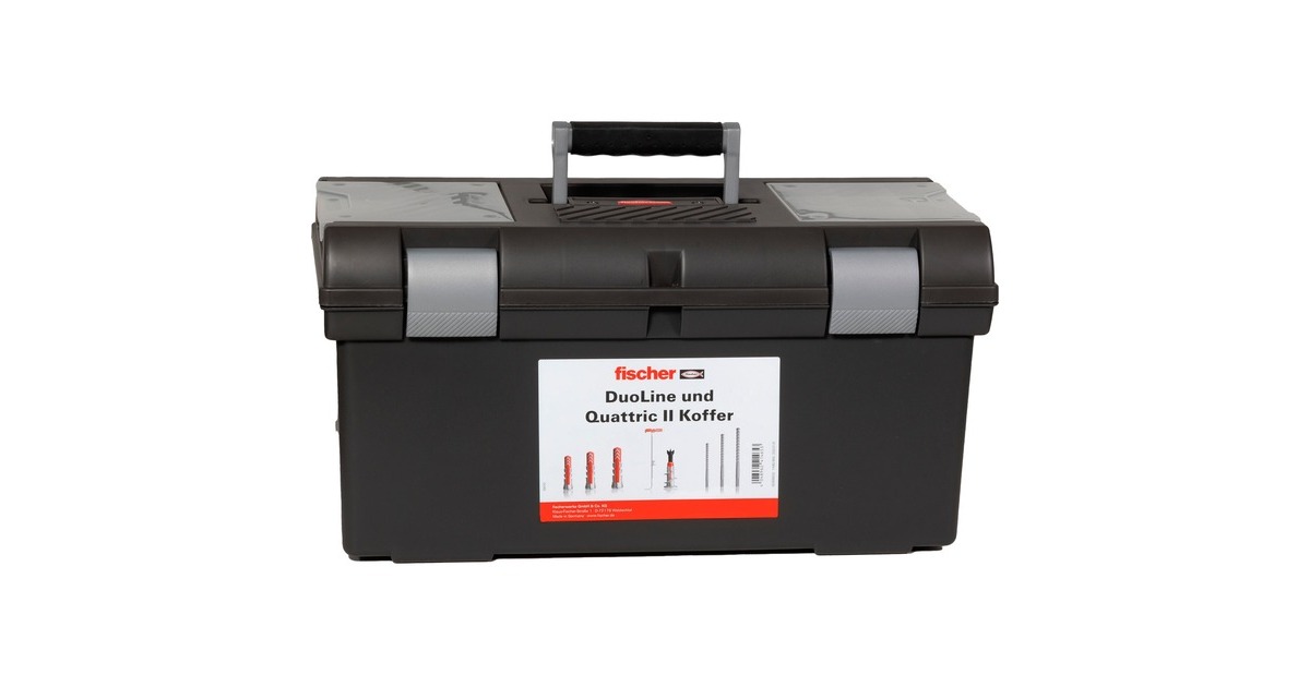 fischer Profi-Koffer DuoLine / Quattric II, Dübel(schwarz, 603-teilig)