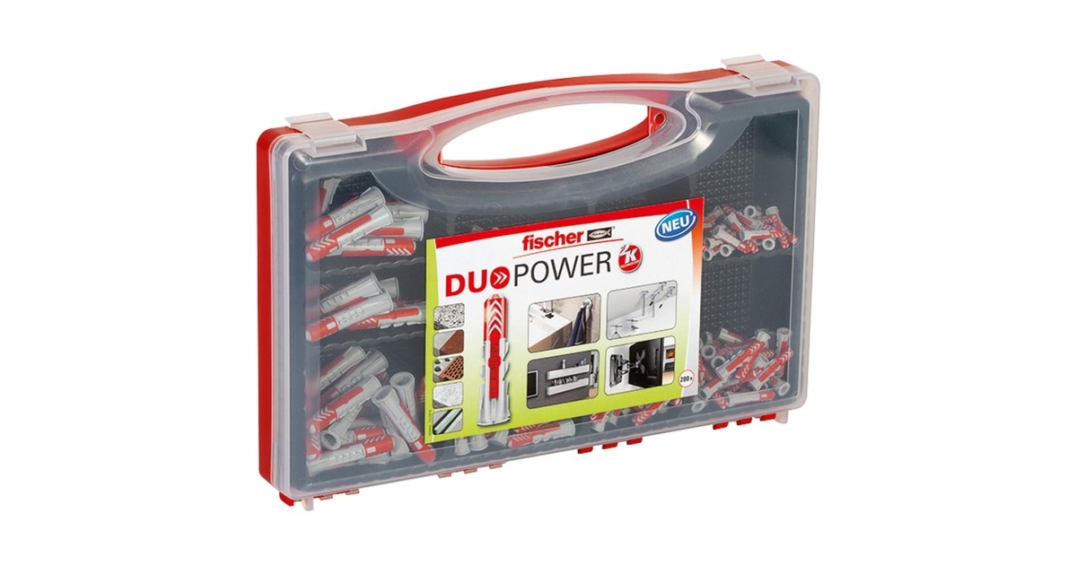 fischer RED BOX DUOPOWER, Dübel(hellgrau/rot, 280-teilig)