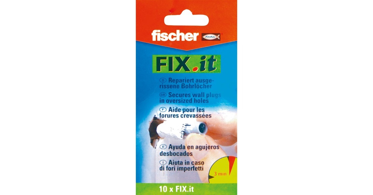 fischer Reparaturvlies FIX.it, Mörtel(weiß, 10 Stück)