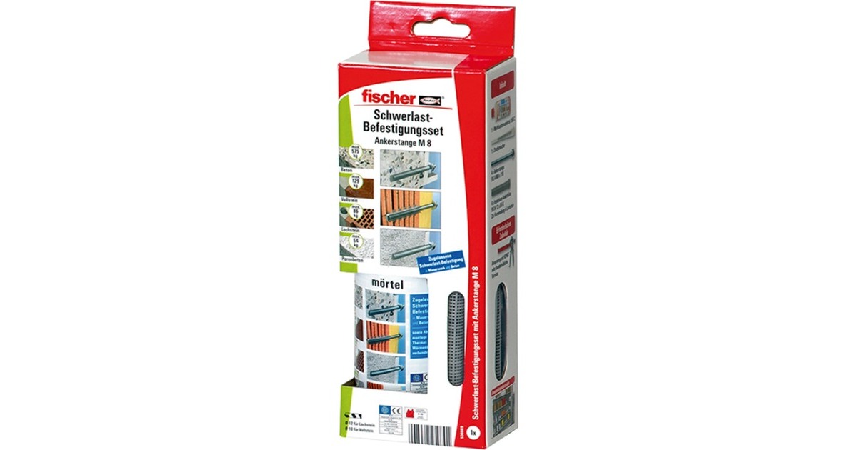 fischer Schwerlast-Befestigungsset SBS Ankerstange M8 , Mörtel