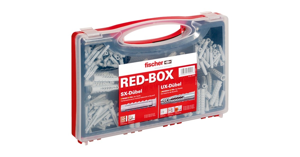 fischer Sortimentsbox SX / UX, Dübel(hellgrau, 290-teilig)