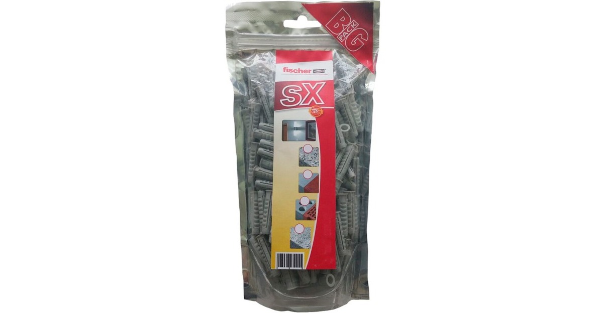 fischer Spreizdübel SX 8x40 BigPack(hellgrau, 120 Stück)