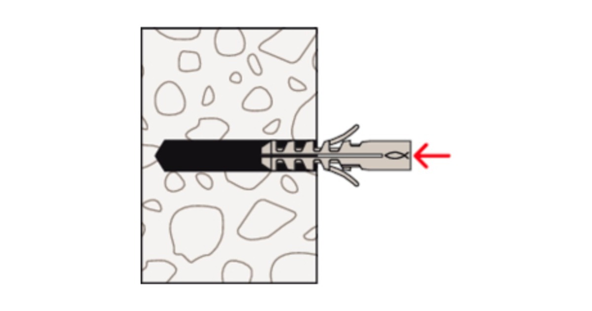 fischer Spreizdübel S 8 DP Doppelpack(hellgrau, 200 Stück)