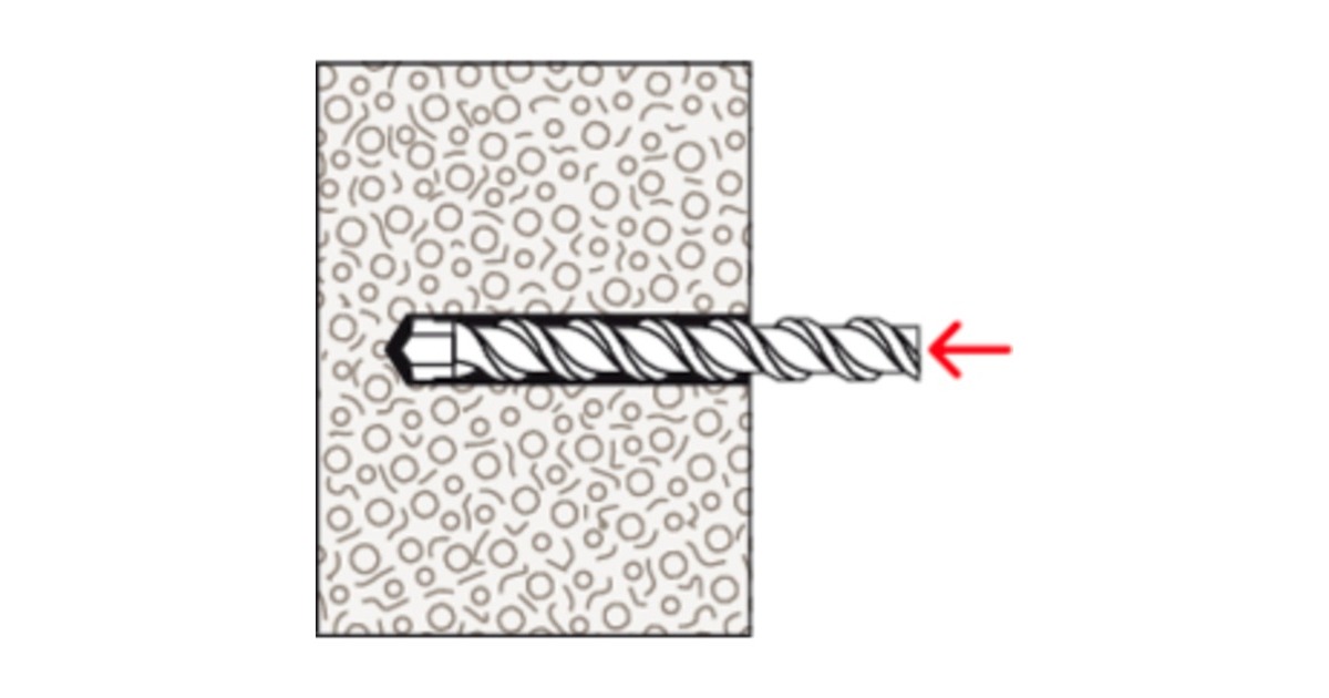fischer Turbo Porenbetondübel FTP K 6(hellgrau, 25 Stück)
