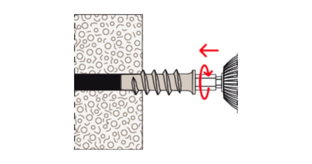 fischer Turbo Porenbetondübel FTP K 6(hellgrau, 25 Stück)