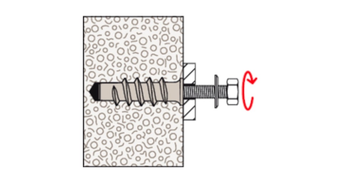 fischer Turbo Porenbetondübel FTP K 6(hellgrau, 25 Stück)