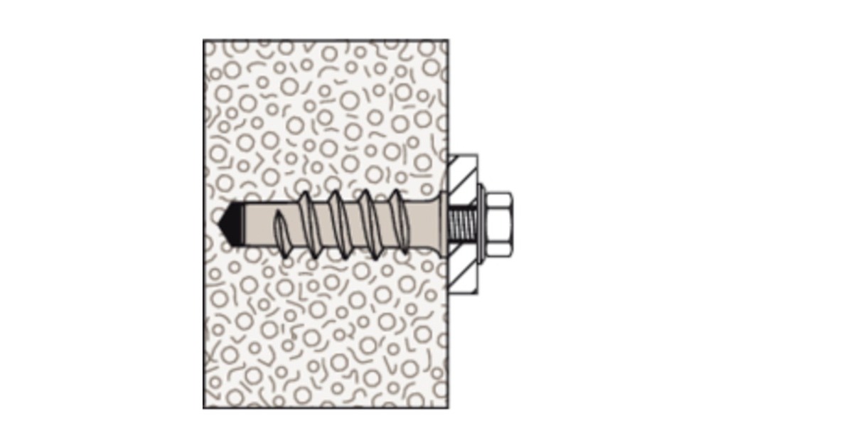 fischer Turbo Porenbetondübel FTP K 6(hellgrau, 25 Stück)