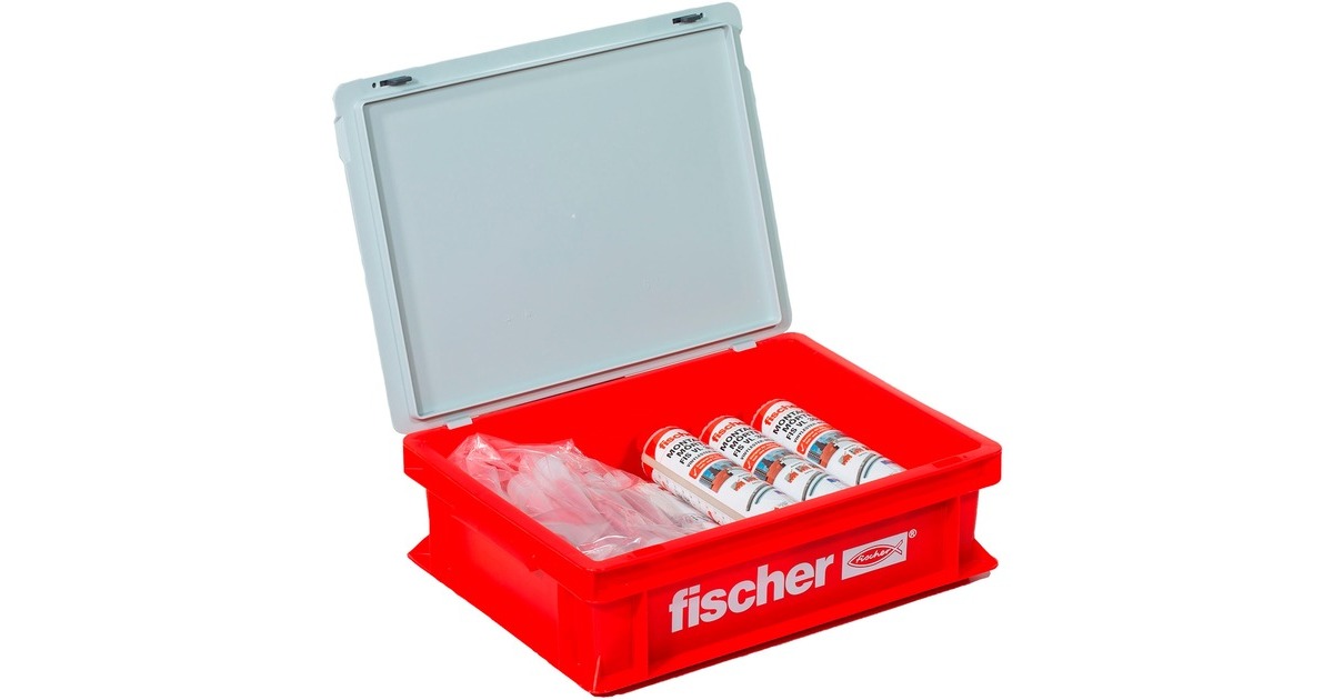 fischer Vorteils-Box Montagemörtel FIS VL 300 T HWK K(grau, 10 Kartuschen, Koffer)
