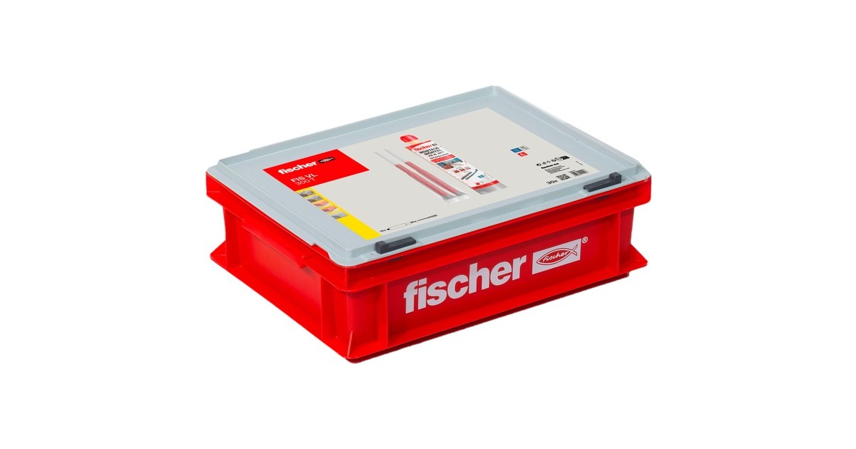 fischer Vorteils-Box Montagemörtel FIS VL 300 T HWK K(grau, 10 Kartuschen, Koffer)