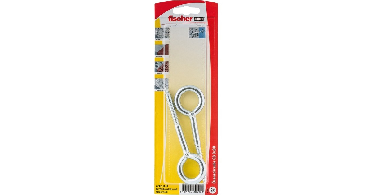 fischer Ösenschraube GS 8x80(2 Stück)