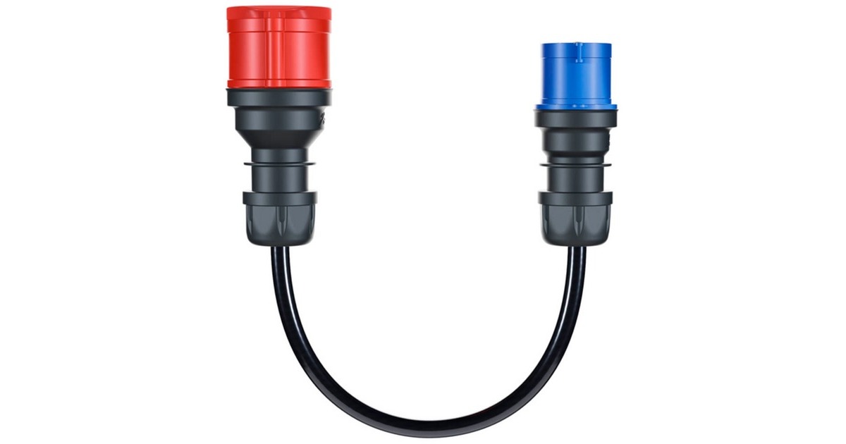 CEE blau 16A(schwarz, 30cm)