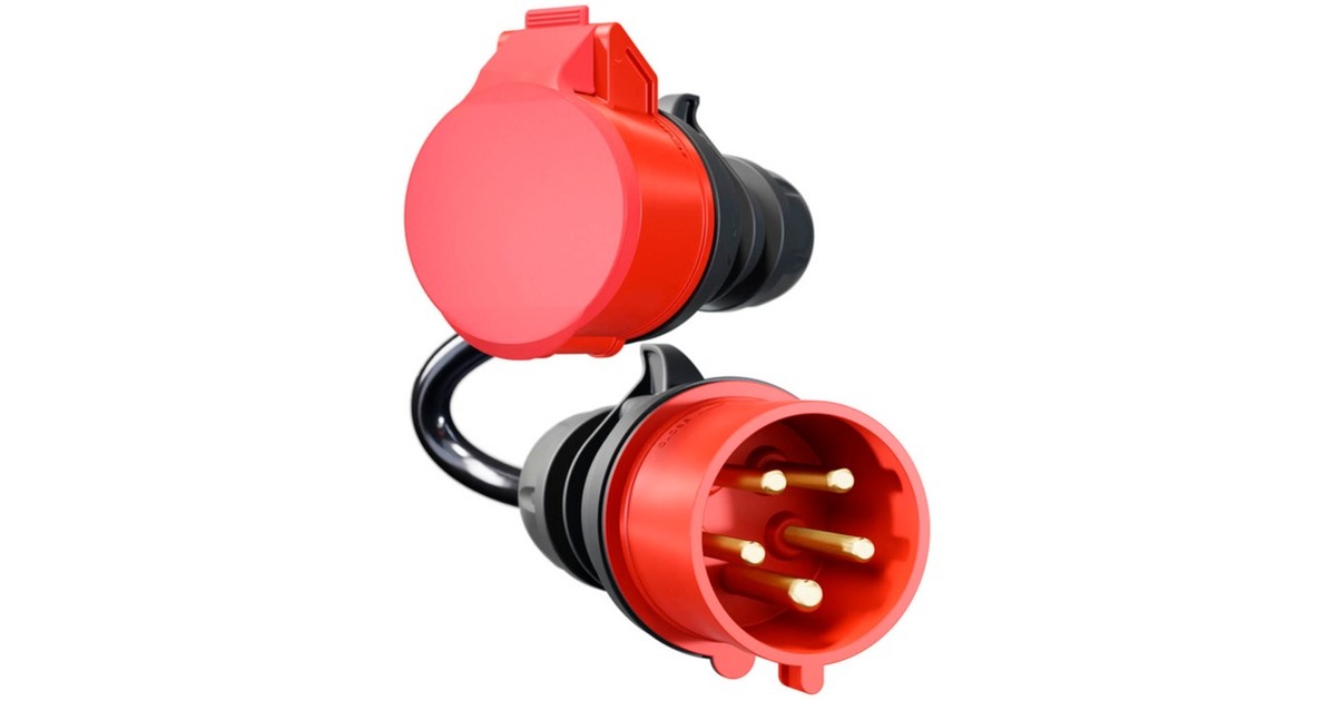 CEE rot 32A(schwarz, 30cm)