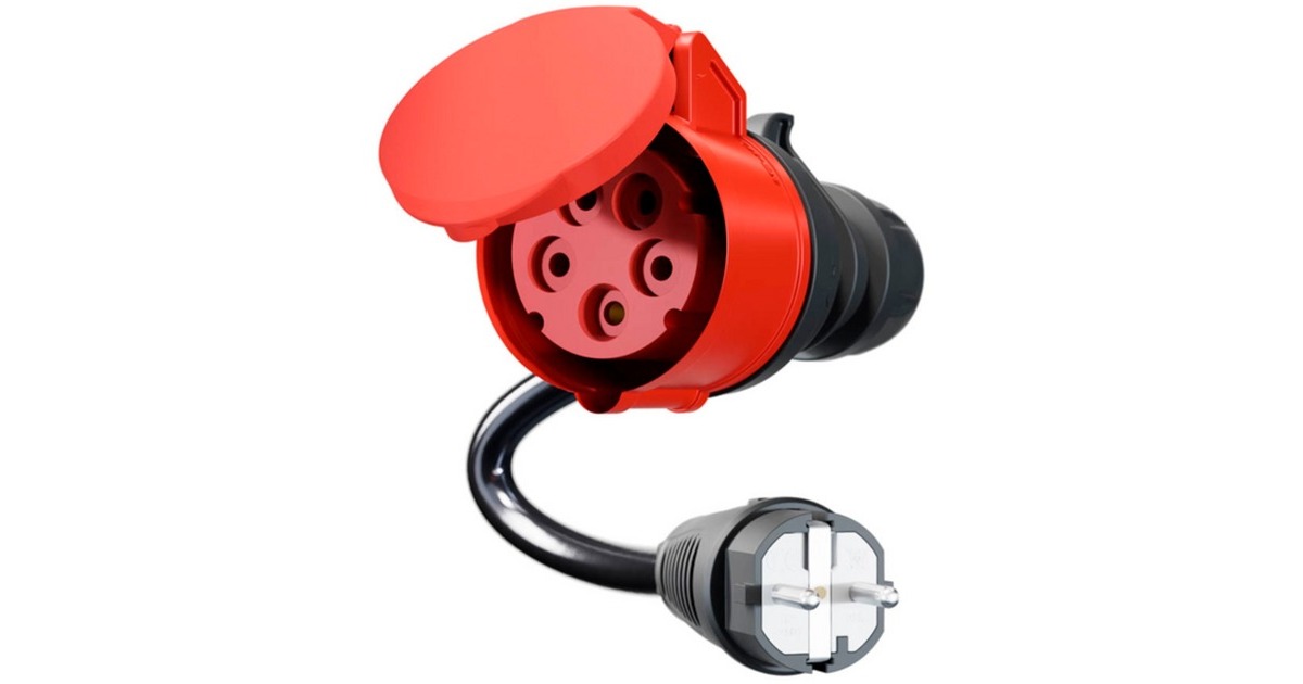 Haushaltssteckdose(schwarz, 30cm)