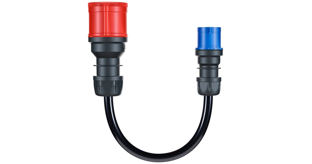 CEE blau 16A(schwarz, 30cm)