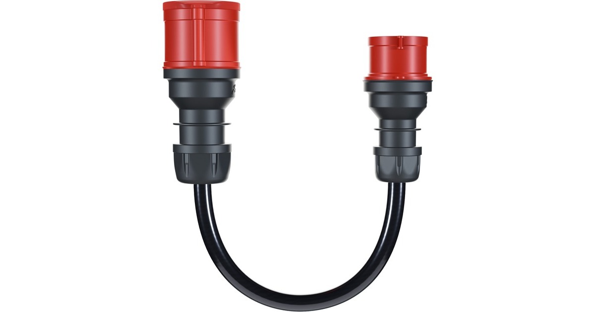 CEE rot 16A(schwarz, 30cm)