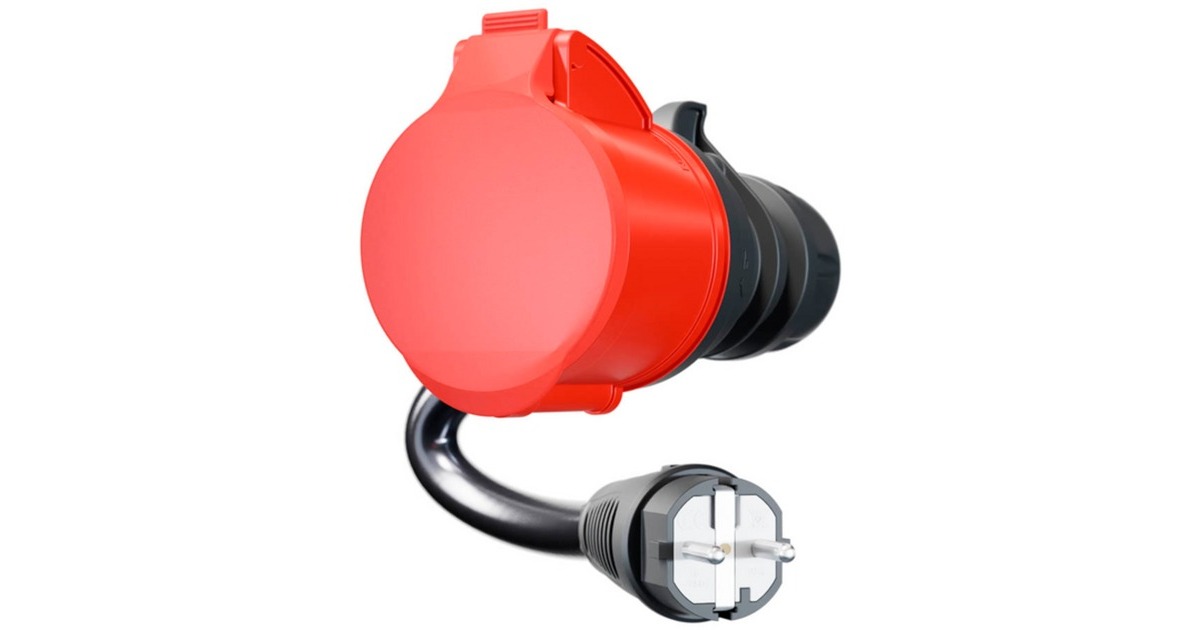 Haushaltssteckdose(schwarz, 30cm)