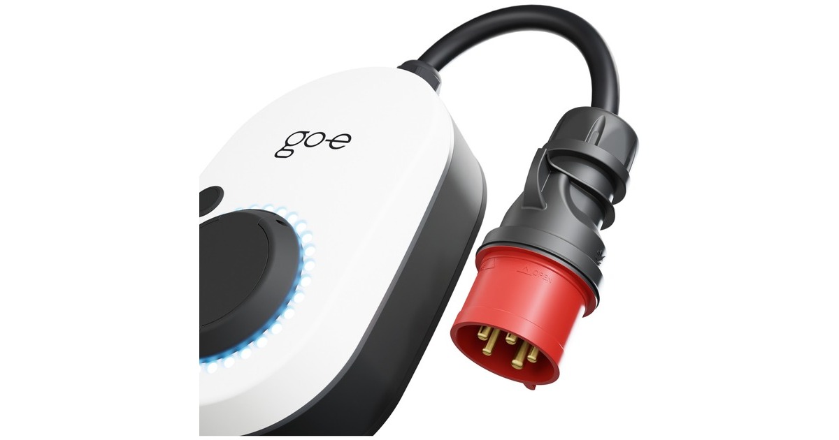 go-e Charger Gemini flex, 22 kW (32A 3-phasig), Wallbox(weiß/schwarz, mobile Ladestation)