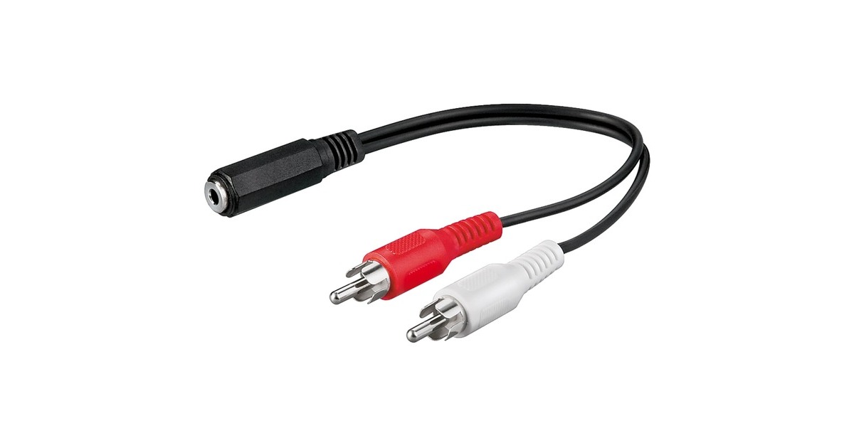 2x Stecker(schwarz, 20 cm)