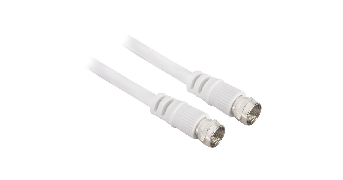 goobay Antennenkabel(weiß, 10 Meter)