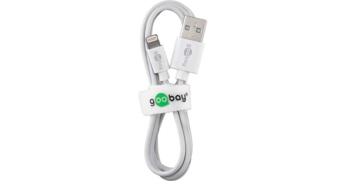 goobay Apple Lightning Dual Ladeset 2,4 A, Ladegerät(weiß)