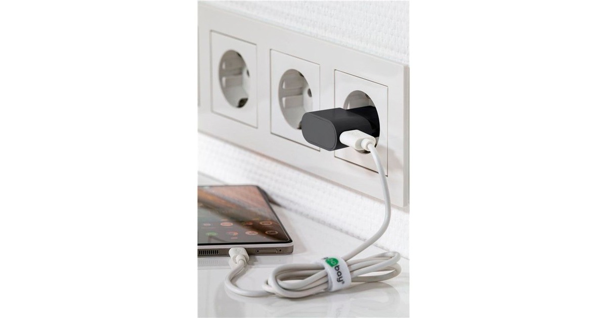 goobay Apple Lightning Ladeset 1A, Ladegerät(schwarz)