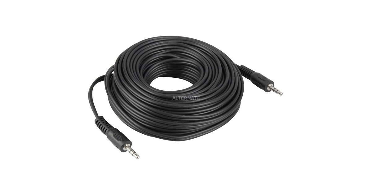 3,5mm(schwarz, 10 Meter)