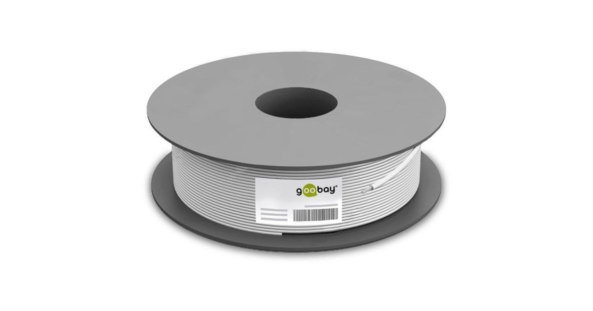 goobay CAT.6 Outdoor-Patchkabel S/FTP (PiMF)(schwarz, 100 Meter)