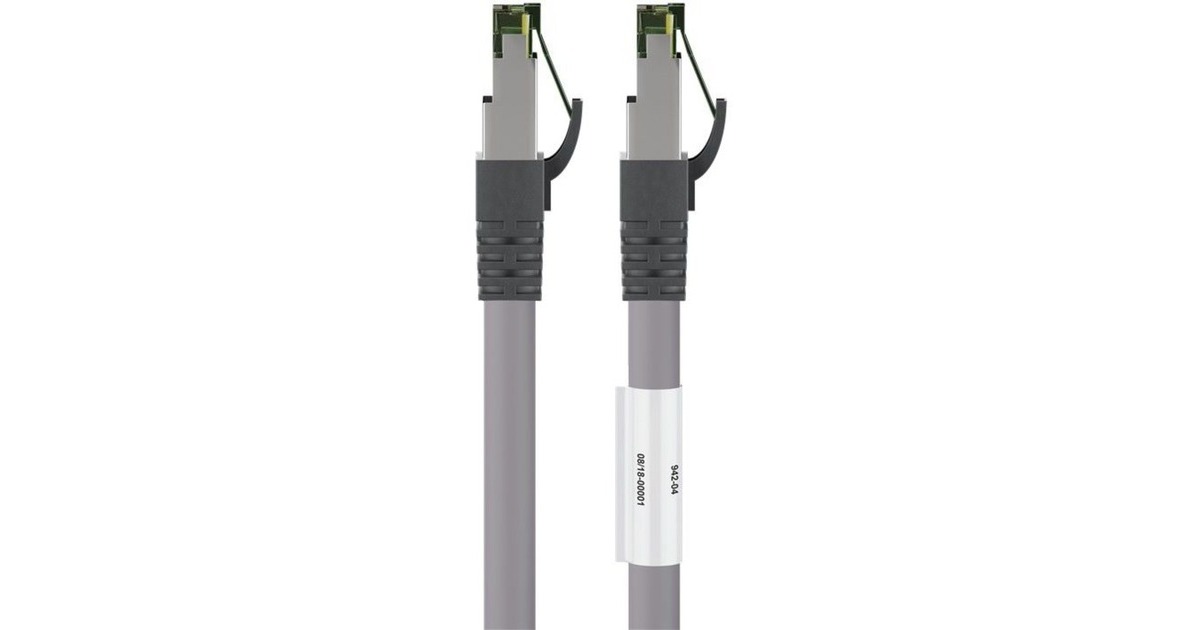 goobay CAT 8.1 Patchkabel, S/FTP (PiMF)(grau, 3 Meter)