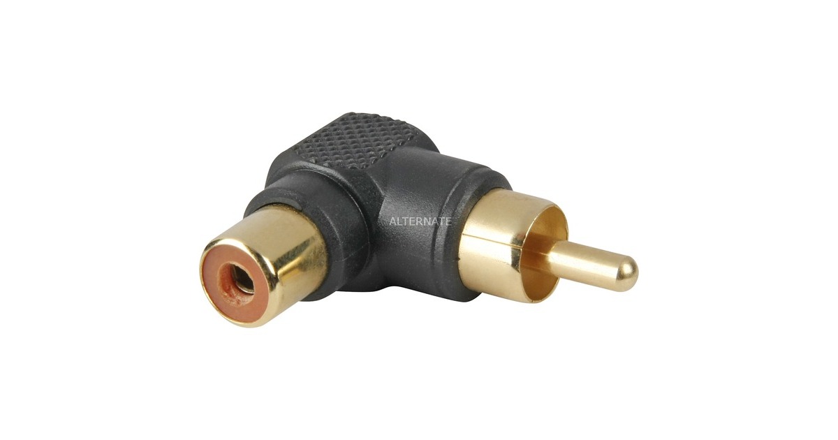 goobay Cinch-Winkeladapter(schwarz, Bulk)