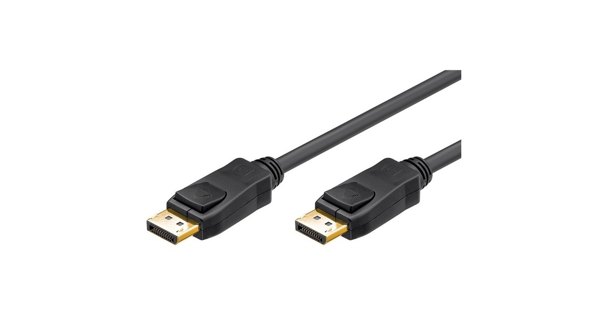 goobay DisplayPort 1.2 Verbindungskabel(schwarz, 2 Meter)