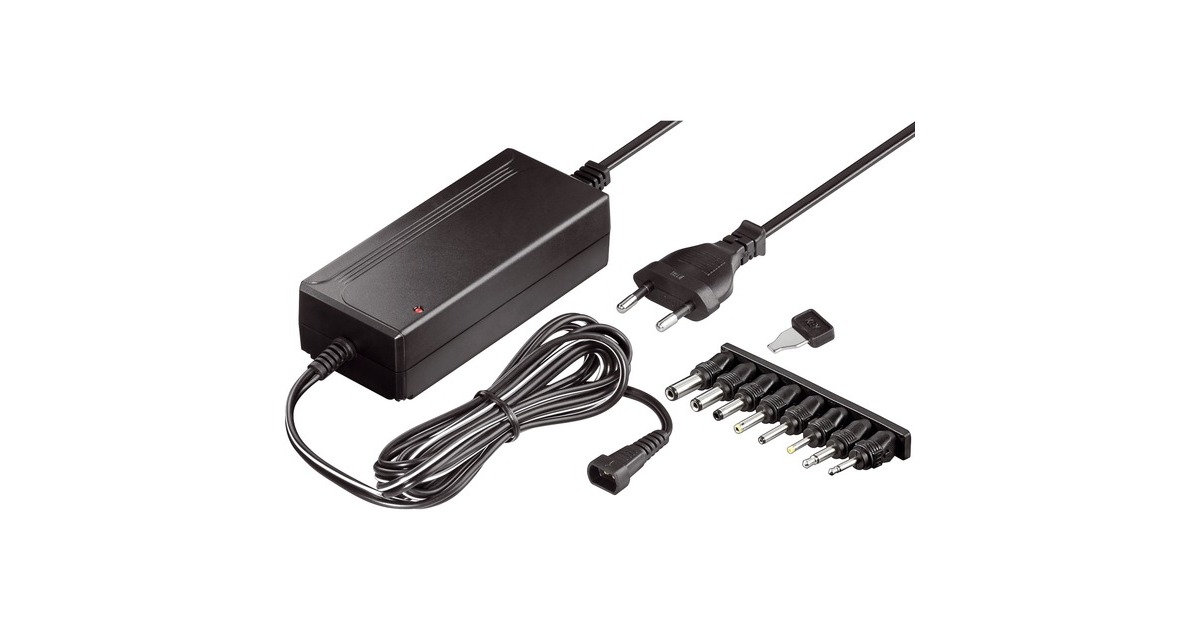 goobay Drehschalteradapter 3000 mA, Netzteil(schwarz, 5-12 Volt)