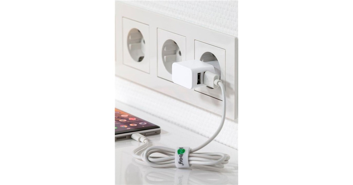 goobay Dual USB-Ladegerät 2,4 A(weiß)