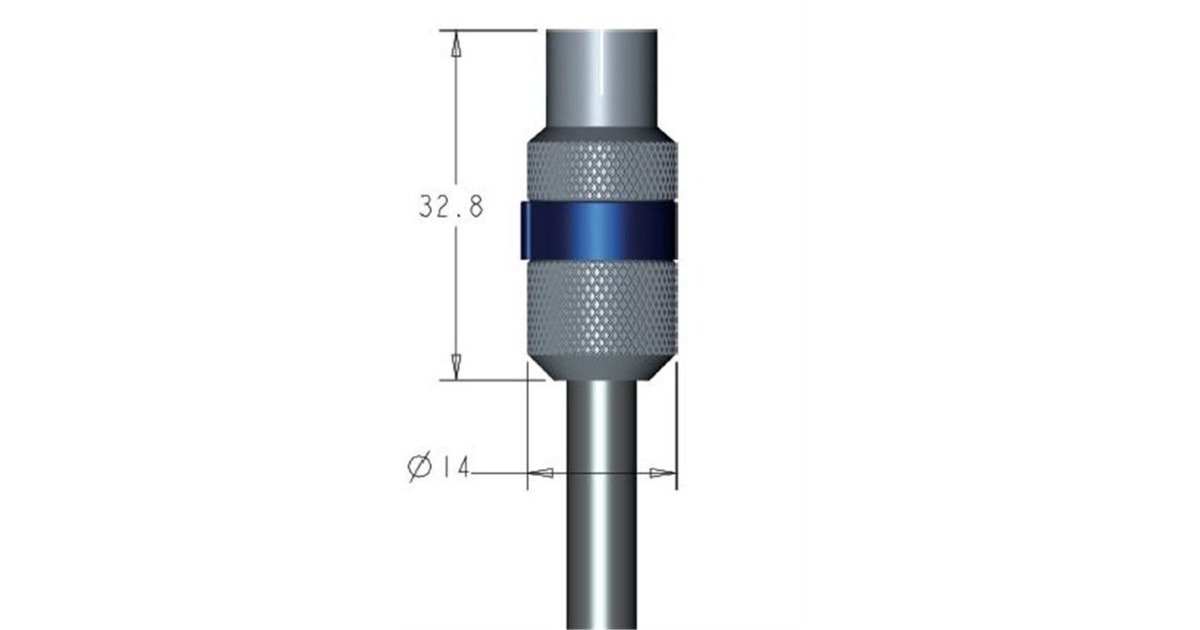 goobay Easy-Installation IEC/Koax-Buchse(silber/blau, 6,5 - 8,0 mm)