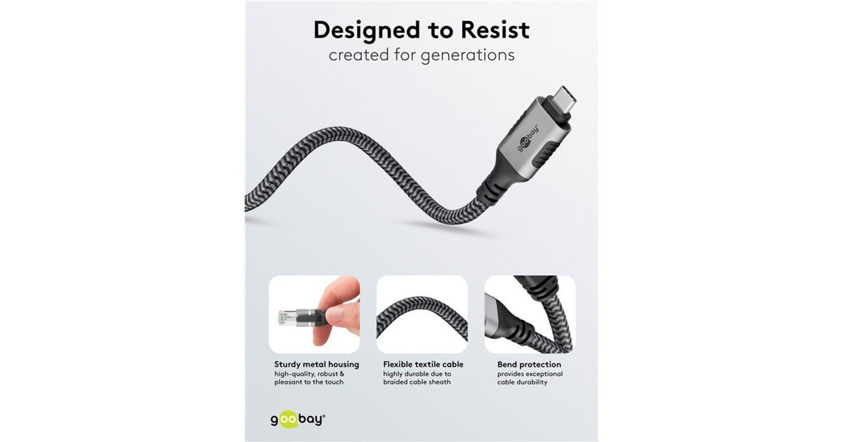 RJ-45 Stecker, LAN-Adapter(schwarz/silber, 2 Meter)