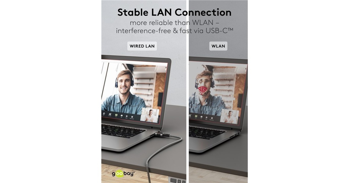 RJ-45 Stecker, LAN-Adapter(schwarz/silber, 5 Meter)