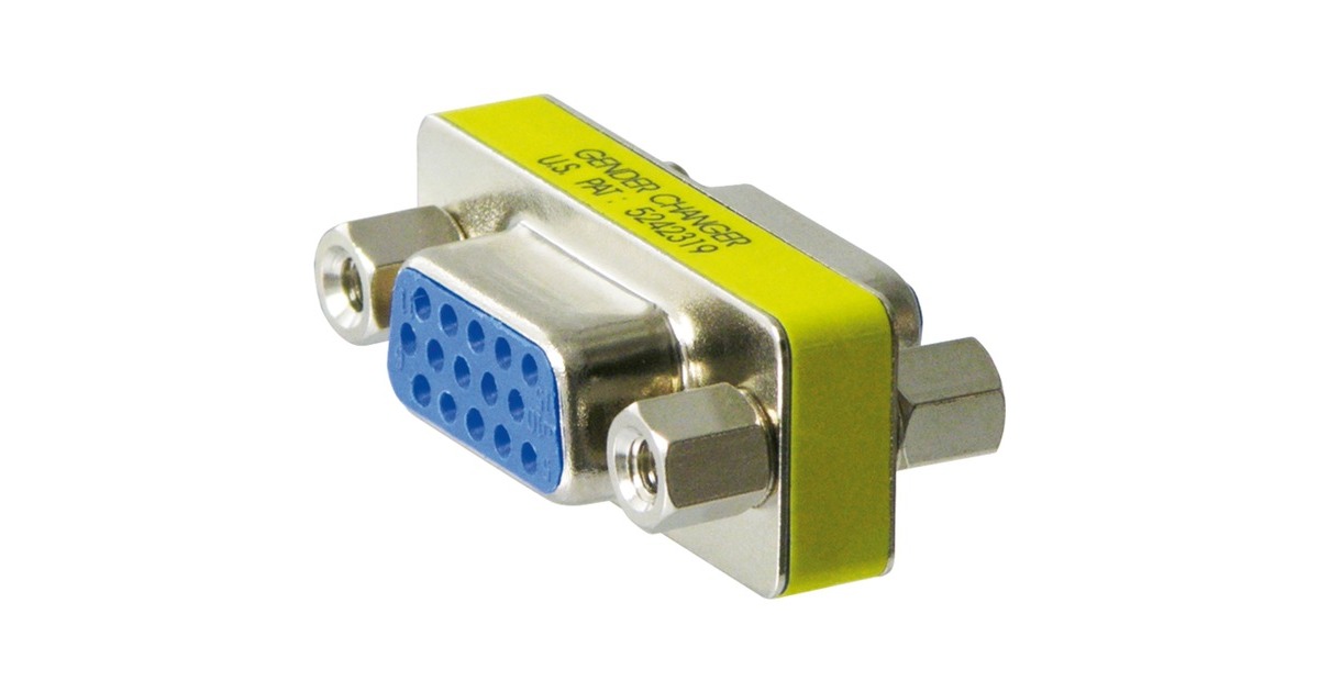 goobay Gender Changer D-SUB (VGA), Adapter(silber)