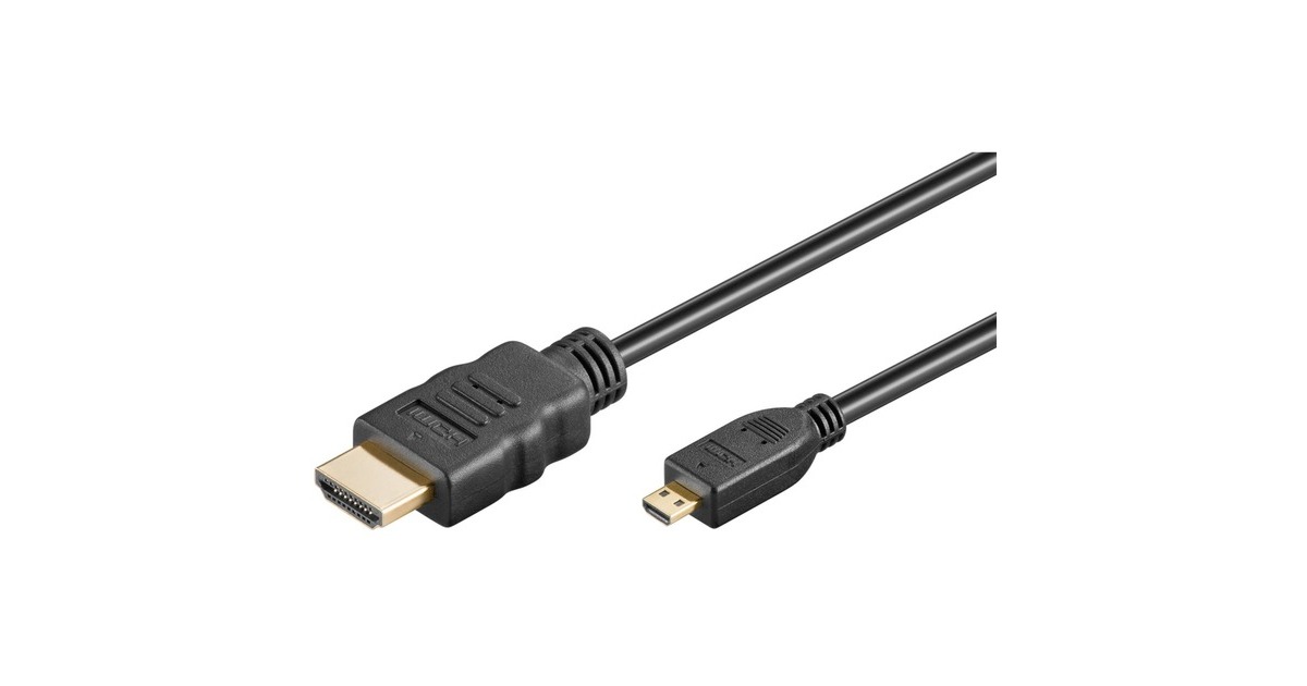 HDMI Kabel mit Ethernet(schwarz, 2 Meter)