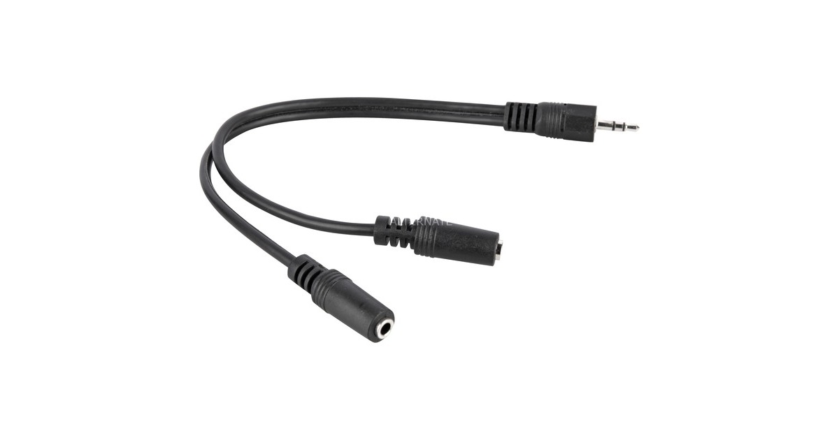 2x 3,5mm-Kupplung(schwarz, 20cm, stereo) 2x 3,5mm-Kupplung(schwarz, 20cm, stereo)