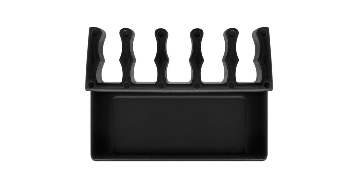 goobay Kabel Management 5-Slots, Kabelführung(schwarz, 2er-Set)