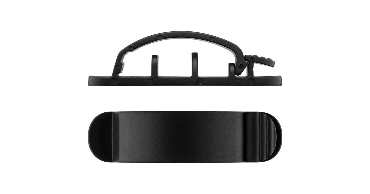 goobay Kabel Management Clip Set, Kabelführung(schwarz, 6er-Set)