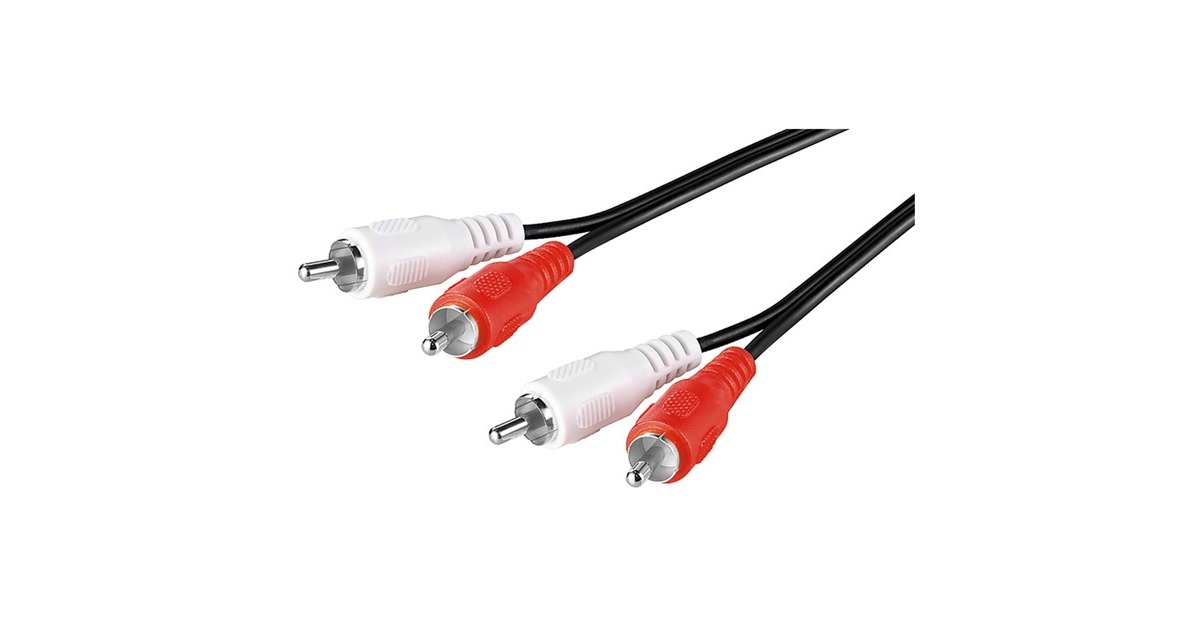 StereoCinch(schwarz, 1,5 Meter)