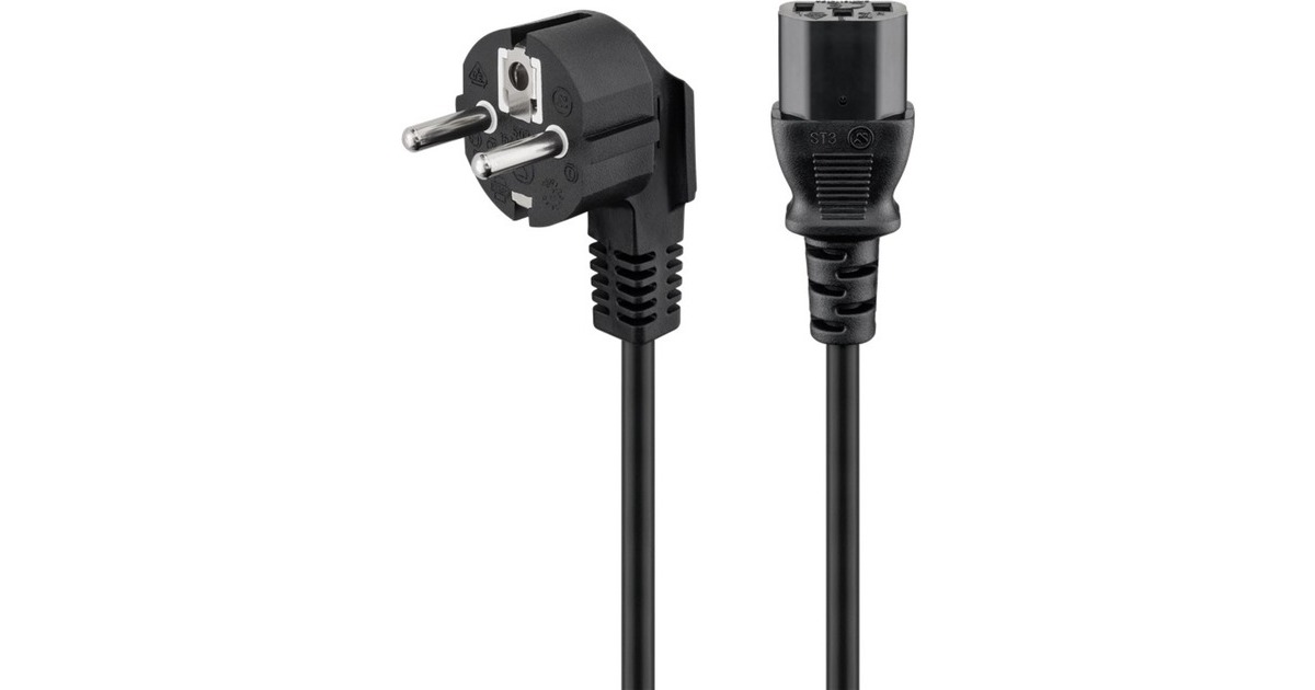 goobay Kaltgerätekabel(schwarz, 1,5 Meter)